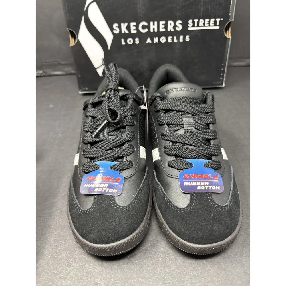 Skechers Los Angeles Zinger Street Black & White Sneaker 405730L, Youth Kids 2